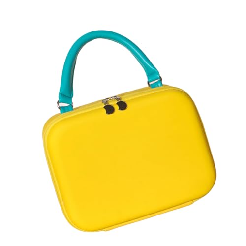 Mehrzweck-Reise-Make-up-Tasche, geräumiger Kosmetik-Organizer mit einzigartigen Fächern für den täglichen Gebrauch, kompakte, gepäckfreundliche Make-up-Tasche, gelb, Mass Beauty Mehrzweck-Reise-Make-up-Tasche, geräumiger Kosmetik-Organizer mit einzigartigen Fächern für den täglichen Gebrauch, kompakte, gepäckfreundliche Make-up-Tasche, gelb, Mass Beauty von HUAJINGKEJI