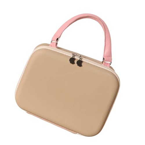 Mehrzweck-Reise-Make-up-Tasche, geräumiger Kosmetik-Organizer mit einzigartigen Fächern für den täglichen Gebrauch, kompakte, gepäckfreundliche Make-up-Tasche, khaki, Mass Beauty von HUAJINGKEJI