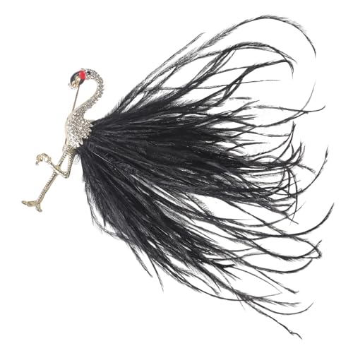 Modische Flamingo-Brosche mit Zirkonia-Steinen, auffällige Anstecknadel, Kleidungsdekoration für den täglichen Gebrauch, einzigartiges Geschenk, Einheitsgröße, Wie beschrieben von HUAJINGKEJI