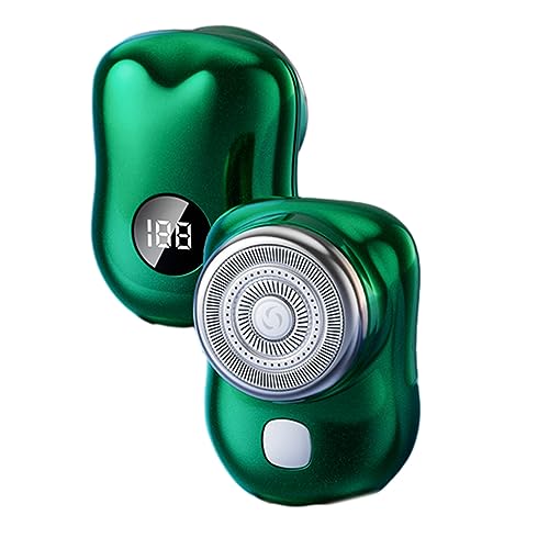 Tragbare Bart-Rasiermaschine, wiederaufladbar, USB, für Herren, nasses Gesicht, geräuscharm von HUAJINGKEJI