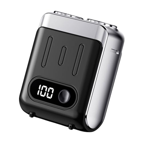 Tragbarer elektrischer Rasierer, digitales Display für einfache Reise, Pflegegerät, elektrischer Rasierer, wiederaufladbarer Rasierer über USB von HUAJINGKEJI