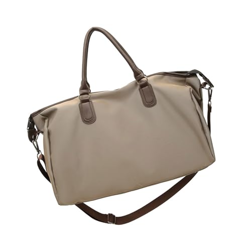 Wasserabweisender Turnbeutel mit mehreren Taschen, Umhängetasche mit verstellbarem Riemen für Workout, Geschäftsreisen, verstellbarer Riemen, wasserdichter Reisepack, khaki, Mass Beauty von HUAJINGKEJI