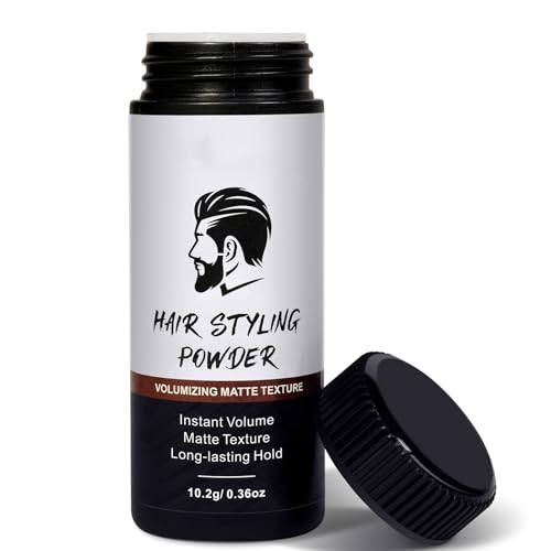 Hair Styling Powder für Männer, Texture Powder für Männer - Matte Textur, Langanhaltender Halt und Einfach Aufzutragen Ohne Öl Oder Fettige Rückstände, 10g von HUALIJIA