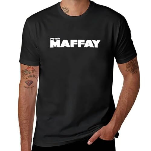 Peter Maffay T-Shirt Quick-Drying t-Shirt Boys t Shirts Oversized t Shirts Tops t Shirt for Men Black XXL von HUAMER