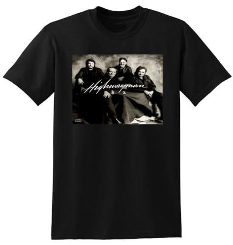 The Highwaymen T Shirt Highwayman 2 Vinyl cd Cover Black XL von HUAMER