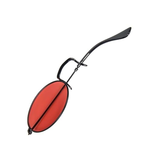 HUANGANG Alastor Cosplay Brille Monokel mit Brillenkette Teufelshörner Haarspangen Horn Kopfbedeckung für Halloween Mottoparty von HUANGANG