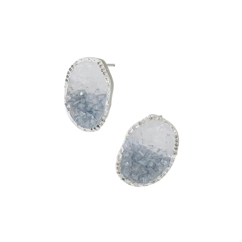 Blaue Damen-Ohrringe mit Farbverlauf, Temperament-Design von HUANGBONIG