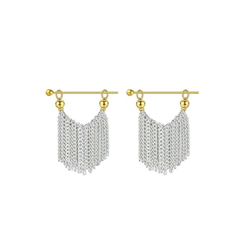 Damen-Quasten-Ohrringe, schlichtes Design, Retro, übertriebene Ohrringe von HUANGBONIG