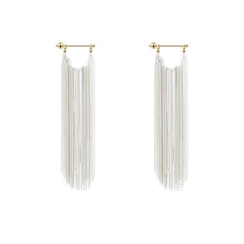 Damen-Quasten-Ohrringe, schlichtes Design, Retro, übertriebene Ohrringe von HUANGBONIG