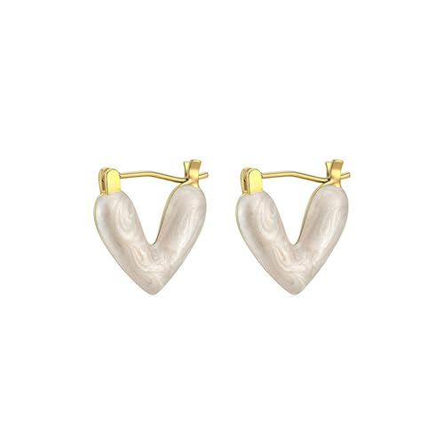 Exquisite Damen-Ohrringe im französischen Retro-Stil, V-förmig von HUANGBONIG