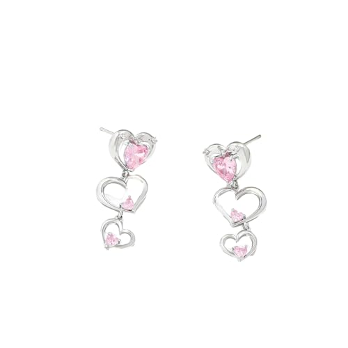 Frische und süße Damen-Ohrringe mit Zirkon-Design von HUANGBONIG