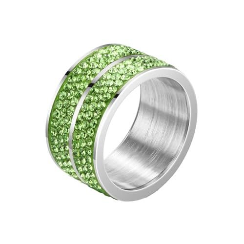 HUANGBONIG 2PC - Europäische und amerikanische Männer sind einfach und exquisit.Sechs Reihen Titanstahl sind voller Diamantringe, No.7 HUANGBONIG 2PC - Europäische und amerikanische Männer sind einfach und exquisit.Sechs Reihen Titanstahl sind voller Diamantringe, No.7 von HUANGBONIG