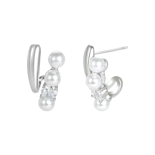 HUANGBONIG Damen-Ohrringe, französische exquisite vertikale Perle, Zirkon, WE23439C HUANGBONIG Damen-Ohrringe, französische exquisite vertikale Perle, Zirkon, WE23439C von HUANGBONIG