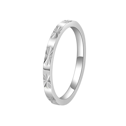 HUANGBONIG Der Gehrungsschmuck mit umlaufendem Abschnitt ist mit einem dünnen Zeigefingerring aus Titanstahl überlappt., Nr. 6 HUANGBONIG Der Gehrungsschmuck mit umlaufendem Abschnitt ist mit einem dünnen Zeigefingerring aus Titanstahl überlappt., Nr. 6 von HUANGBONIG