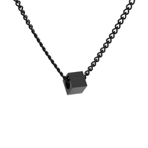 HUANGBONIG Edelstahl Quadrat Anhänger Herren Hip-Hop Student Anhänger von HUANGBONIG