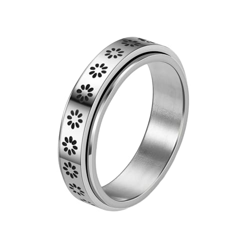 HUANGBONIG Europa, Amerika, Männer und Frauen sind einfach, kreativ und exquisit.Titanstahl rotierender Mondring., 12(th) von HUANGBONIG