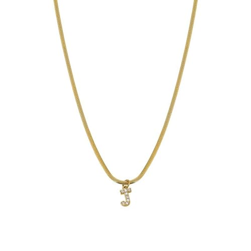 HUANGBONIG Europäische und amerikanische Damen 26 Buchstaben Schlangenknochenkette Design Diamant Anhänger Schlüsselbeinkette von HUANGBONIG