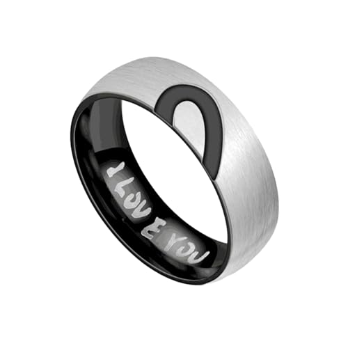 HUANGBONIG Europäischer und amerikanischer Damen-Diamantring in Liebesform, No.5. von HUANGBONIG