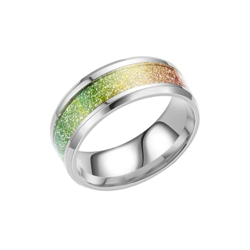 HUANGBONIG Europäischer und amerikanischer Herren-Edelstahl-Tropfenring aus Titan, No.9, Metall HUANGBONIG Europäischer und amerikanischer Herren-Edelstahl-Tropfenring aus Titan, No.9, Metall von HUANGBONIG