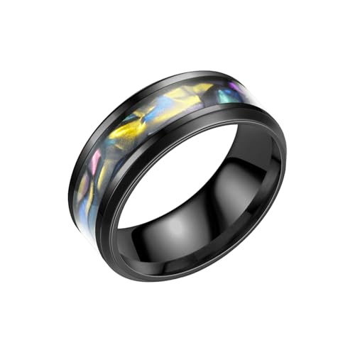 HUANGBONIG Europäischer und amerikanischer Herren-Ring, exquisite Muschel, U-förmiger Titanstahlring, No.6 HUANGBONIG Europäischer und amerikanischer Herren-Ring, exquisite Muschel, U-förmiger Titanstahlring, No.6 von HUANGBONIG