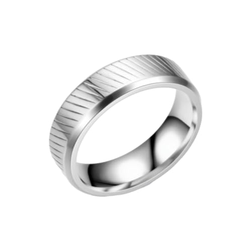 HUANGBONIG Europäischer und amerikanischer Herren-Ring aus Titan, schlichtes Design, farbecht, No.6 HUANGBONIG Europäischer und amerikanischer Herren-Ring aus Titan, schlichtes Design, farbecht, No.6 von HUANGBONIG