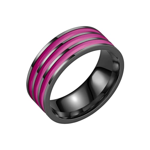 HUANGBONIG Europäischer und amerikanischer Herrenring aus Titan, Tropföl, beliebter klassischer Ring, No.6 HUANGBONIG Europäischer und amerikanischer Herrenring aus Titan, Tropföl, beliebter klassischer Ring, No.6 von HUANGBONIG