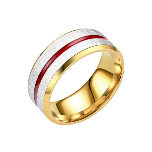 HUANGBONIG Europäischer und amerikanischer Herrenring aus gebürstetem zweifarbigem Titanstahl, No.7 HUANGBONIG Europäischer und amerikanischer Herrenring aus gebürstetem zweifarbigem Titanstahl, No.7 von HUANGBONIG