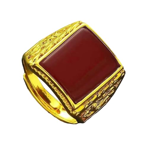 HUANGBONIG Europäischer und amerikanischer Herrenring mit offenem Edelstein-Design, Metall HUANGBONIG Europäischer und amerikanischer Herrenring mit offenem Edelstein-Design, Metall von HUANGBONIG