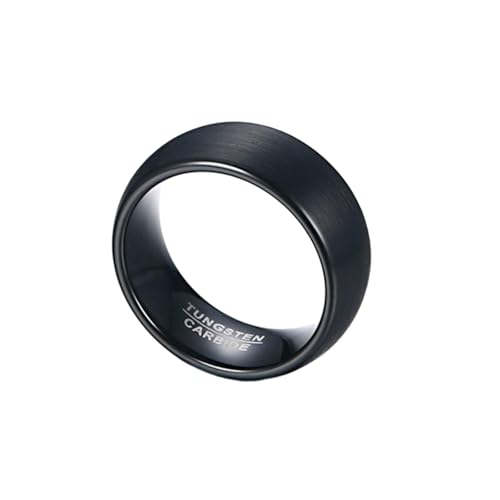 HUANGBONIG Europäischer und amerikanischer Retro-Ring, Edelstahl, schlichter Ring, 12(th) von HUANGBONIG