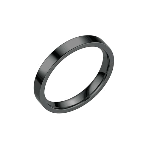 HUANGBONIG Europäischer und amerikanischer einfacher schlichter Ring aus Titanstahl, exquisiter Ring, No.5. von HUANGBONIG