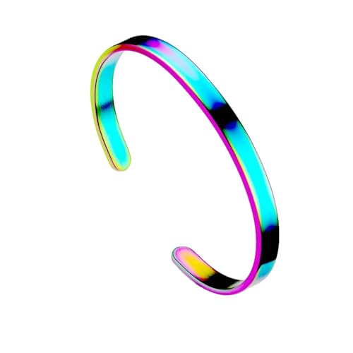 HUANGBONIG Europäisches und amerikanisches Damen-Armband aus Edelstahl in C-Form mit Öffnung aus Titan HUANGBONIG Europäisches und amerikanisches Damen-Armband aus Edelstahl in C-Form mit Öffnung aus Titan von HUANGBONIG