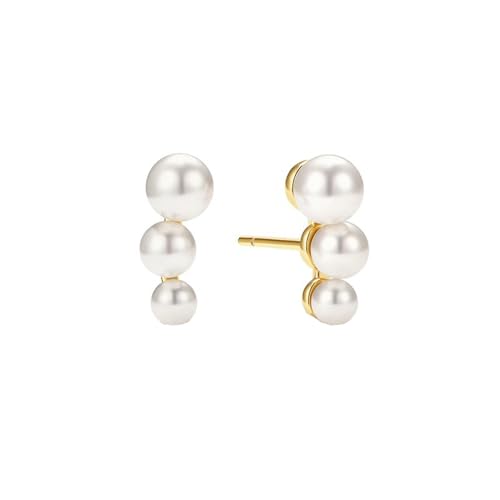 HUANGBONIG Exquisite Ohrringe in Europa und Amerika, Bogen-Perlen-Design, Sinnes-Temperament von HUANGBONIG