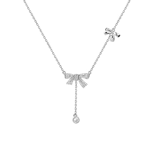 HUANGBONIG Halskette mit Schleife, Quaste, Schlüsselbein-Kette HUANGBONIG Halskette mit Schleife, Quaste, Schlüsselbein-Kette von HUANGBONIG