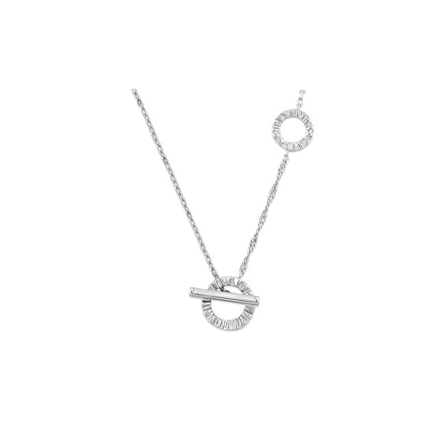 HUANGBONIG Halskette mit Strömungsstern-Meteoriten-Schnalle, einfache Persönlichkeit, französische Pullover-Halskette von HUANGBONIG