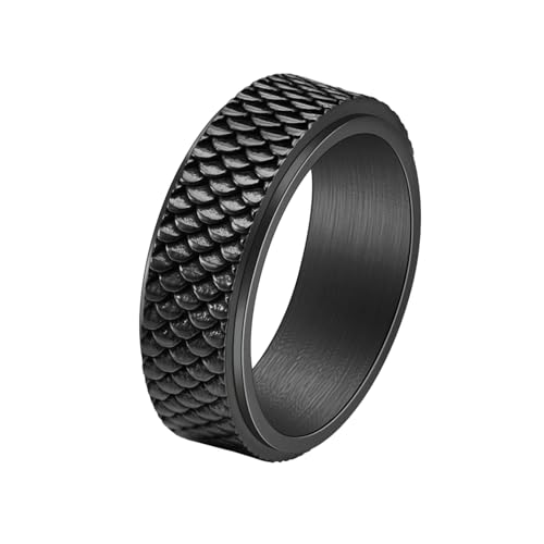 HUANGBONIG Herren Retro Titan Stahl Skalen Drehbar Persönlichkeit Ring, Nr. 6 HUANGBONIG Herren Retro Titan Stahl Skalen Drehbar Persönlichkeit Ring, Nr. 6 von HUANGBONIG