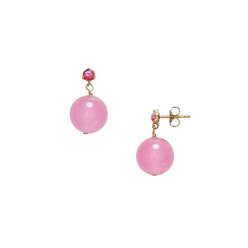 HUANGBONIG Kreative rosa Ohrringe, einfache Persönlichkeitsohrringe von HUANGBONIG