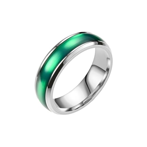 HUANGBONIG Paare in Europa und Amerika einfacher Freizeit Titan Ring, 12(th), Metall von HUANGBONIG