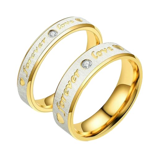 HUANGBONIG Ring aus koreanischem Titanstahl und Edelstahl, exquisiter frischer Diamant, No.8, Metall HUANGBONIG Ring aus koreanischem Titanstahl und Edelstahl, exquisiter frischer Diamant, No.8, Metall von HUANGBONIG