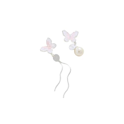 Kleine Schmetterlings-Ohrringe mit frischem Farbverlauf, süßer Temperament-Schmuck von HUANGBONIG