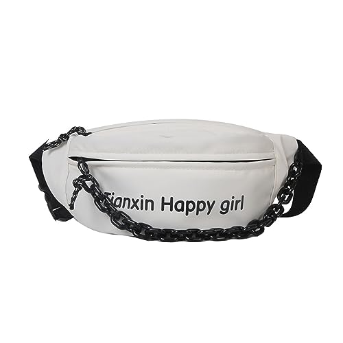 Gürteltasche aus Oxford-Stoff, große Handy-Gürteltasche, Damen, Umhängetasche, koreanischer Stil, Weiss/opulenter Garten, no pendant von HUANIZI