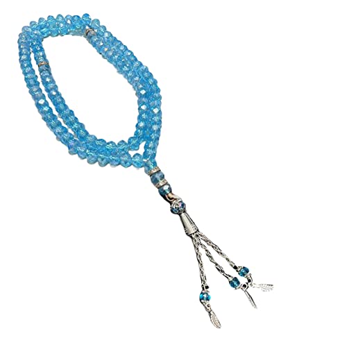 HUANIZI 9 Farben 99 Perlen Kristall Seil Kette Charm Religiöse Tasbih Gebetskette Armband Damen Herren Schmuck von HUANIZI