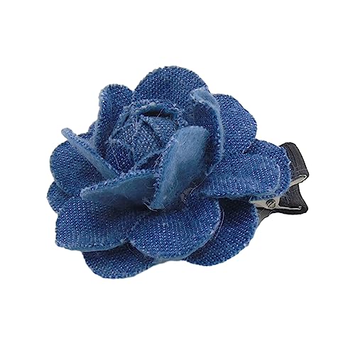 HUANIZI Blaues Rosen-Stirnband für Frauen und Mädchen, zum Fotografieren, Pferdeschwanz, Pony, Haarspange, rutschfeste Stirnbänder, süßes Haarband, Yoga-Zubehör von HUANIZI