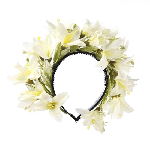 HUANIZI Blumengirlanden, Haarkranz, Blumenstirnbänder, Damen, Braut, Blume für Verkauf, Markt, Blumenstirnbänder HUANIZI Blumengirlanden, Haarkranz, Blumenstirnbänder, Damen, Braut, Blume für Verkauf, Markt, Blumenstirnbänder von HUANIZI