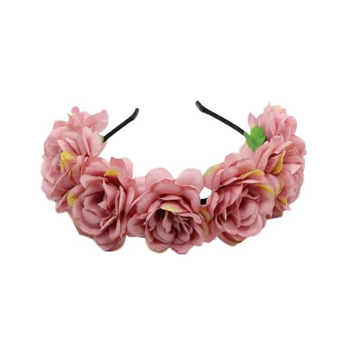 HUANIZI Brautblume für Hochzeit, Blumen-Haarbänder, Braut-Stirnbänder, Blumengirlanden, Haarkranz von HUANIZI