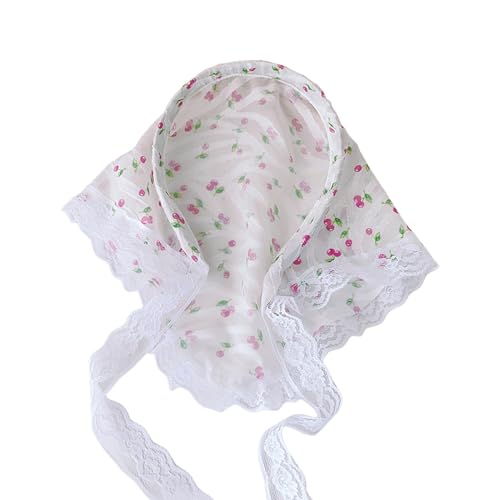 HUANIZI Französisches Spitzen-Kopftuch für Damen, eleganter Damen-Kopfschmuck, dekoratives Stirnband, Musikfestival, Haarschmuck für Frauen von HUANIZI