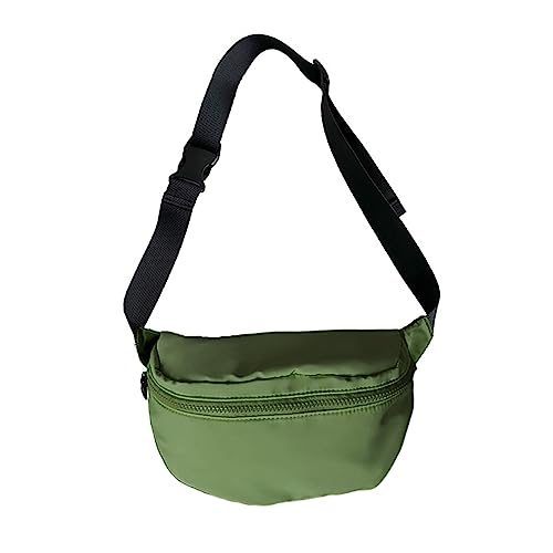 HUANIZI Hüfttasche, Nylon, große Kapazität, Sport-Gürteltasche, Brusttasche, vielseitige Crossbody-Taillenpackung, Schultertasche, Grün (Army Green), 23x10x15cm von HUANIZI