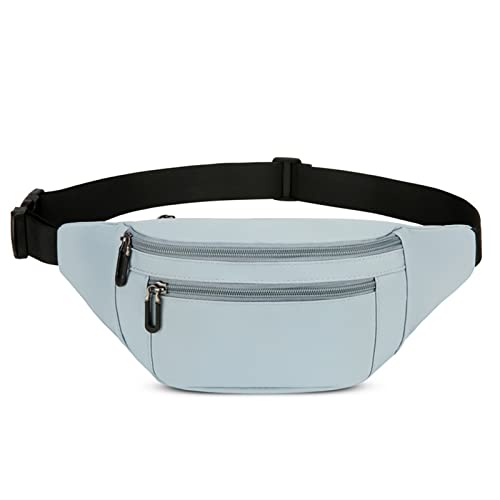 HUANIZI Hüfttaschen für Damen, Oxford-Freizeit, einfarbig, Schultertasche, Umhängetasche, Brusttasche, Kuriergürteltasche, Hellgrün, 35x13x7cm von HUANIZI