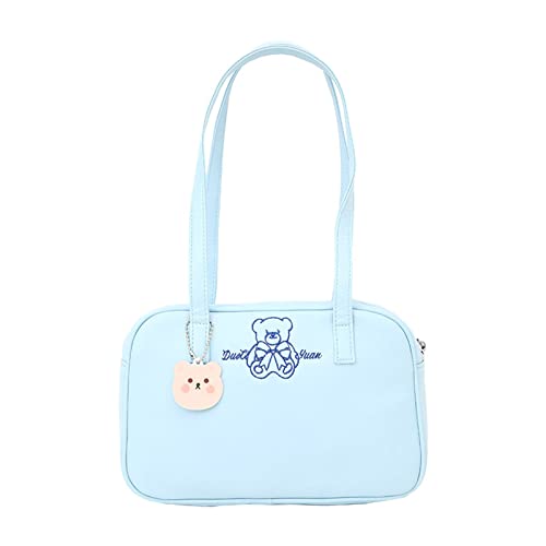 HUANIZI Japanische Harajuku Ita Tasche für Frauen PU Achseltasche Itabag High School Mädchen Uniform JK Messenger Umhängetasche, Blau, AS THE PIC SHOW von HUANIZI