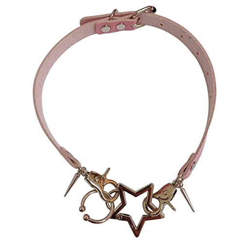 HUANIZI Jewelry Star Sexy Halskette für Damen, modisch, Gothic, Punk, Charm, Ohrstecker, Halskette, 90er-Jahre, ästhetisch, Cosplay, Party, Choker von HUANIZI