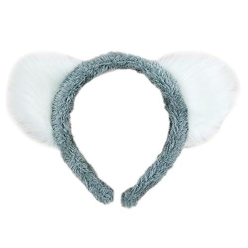 HUANIZI Koala-Stirnband, Ohrhaar, Tier-Kopfschmuck, dekoratives Ornament, Basteln für Kinder, Mädchen, Jungen, Festival, Urlaub, Party-Dekoration von HUANIZI